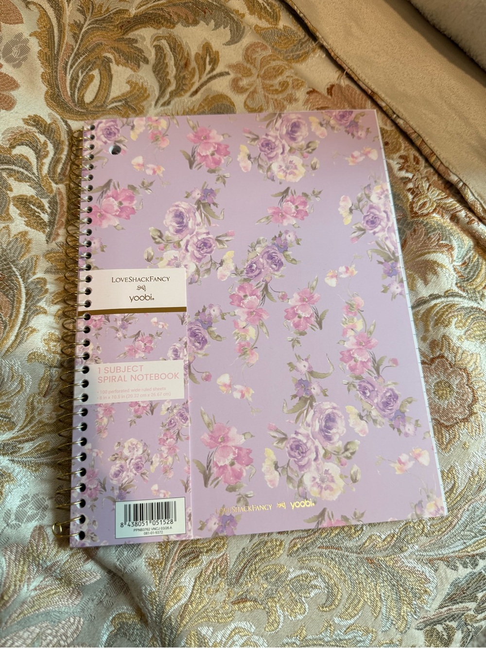 RARE | Yoobi x LoveShackFancy Floral Spiral Notebook. Sold Out